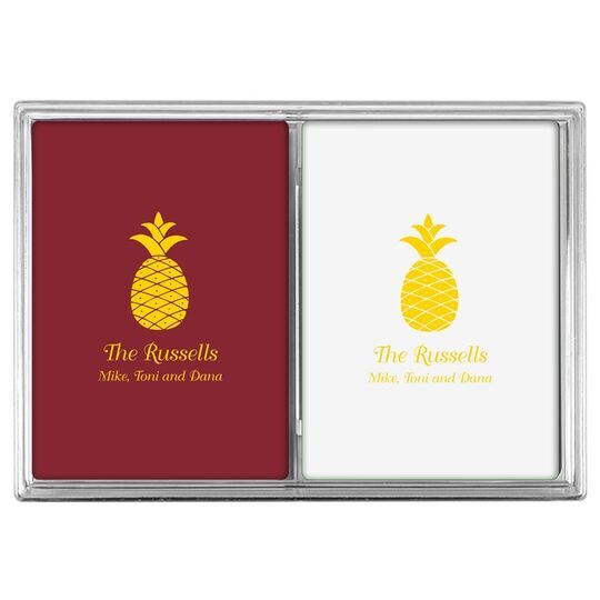 Hawaiian Pineapple Double Deck Playing Cards